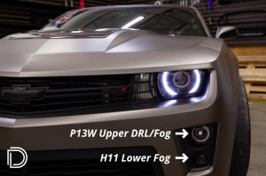 Chevrolet Camaro Replacement Bulbs - Diode Dynamics - DRL Fog Kit ZL1 Stage 2 (P13W HP48/H11 SLF) - White - `12-`15